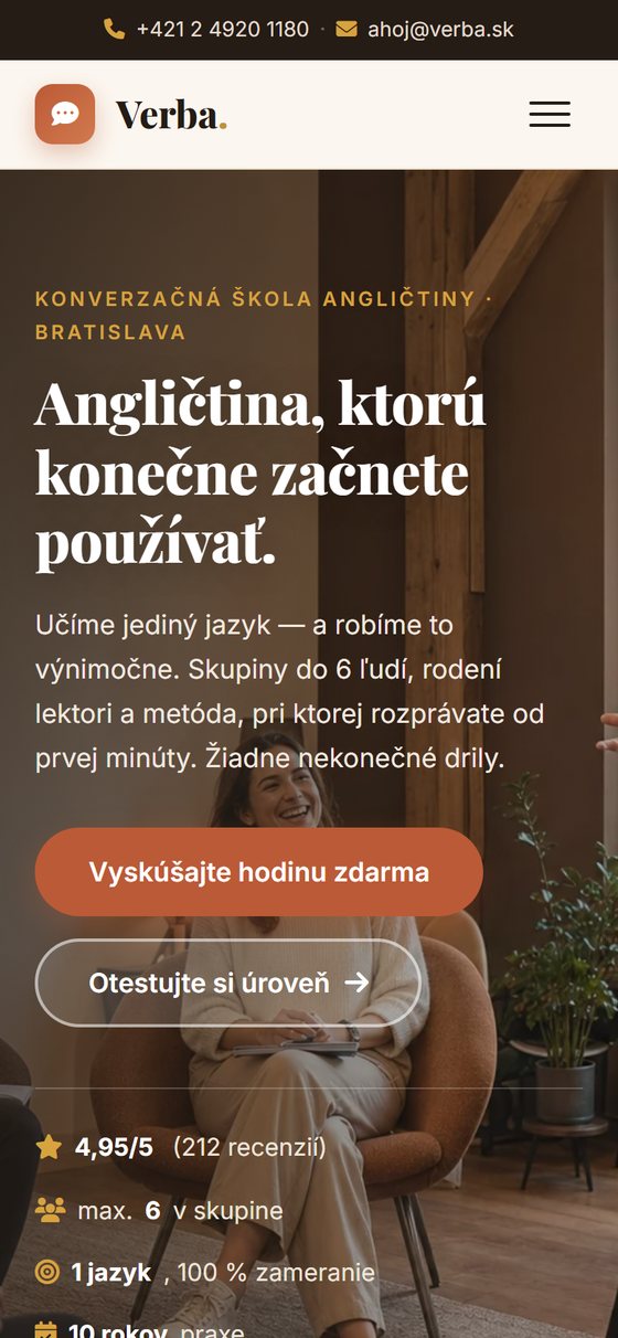 Verba mobilná verzia